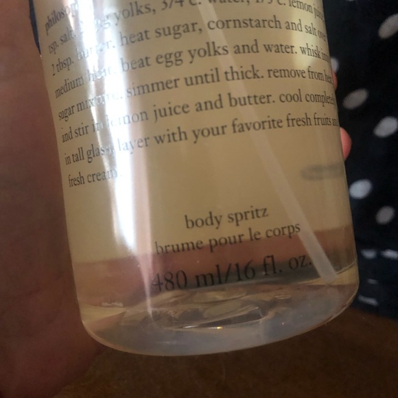 Philosophy Lemon Custard Body Spray 16oz - Picture 5 of 5
